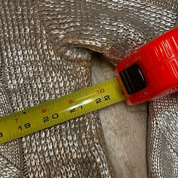 PISTOLA EVERLY FOIL ACCENT COTTON SWEATER GILDED CASTLE COLOR WOMENS SZ LARGE - Picture 8 of 13